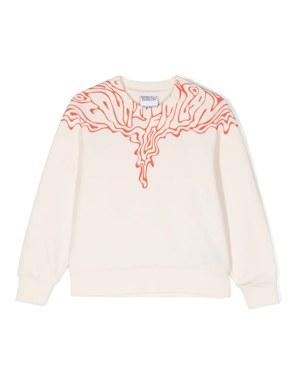 

Толстовка с графичным принтом Marcelo Burlon County Of Milan Kids, нейтральный
