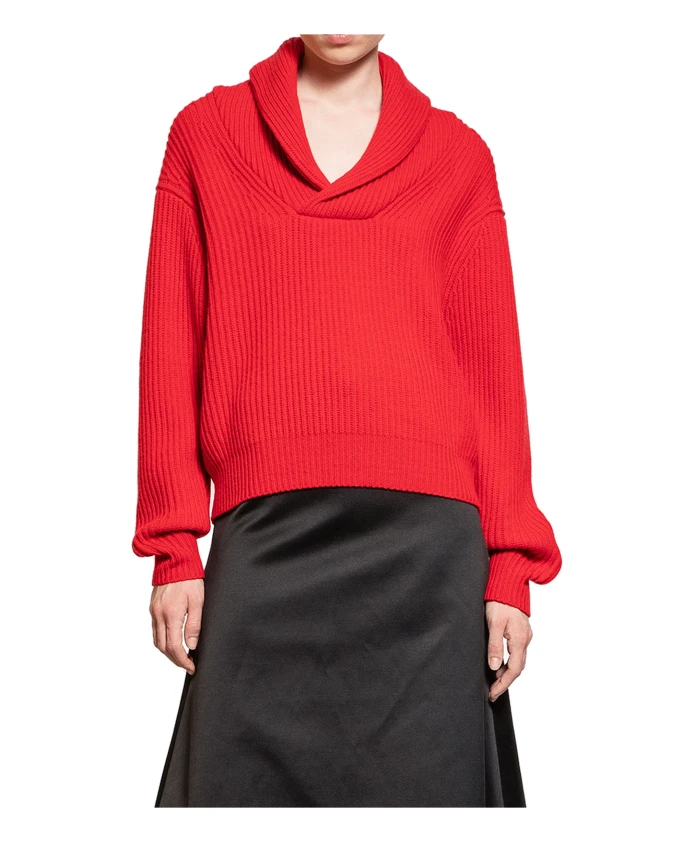 

Красный кашемировый свитер с круглым вырезом The Garment, красный