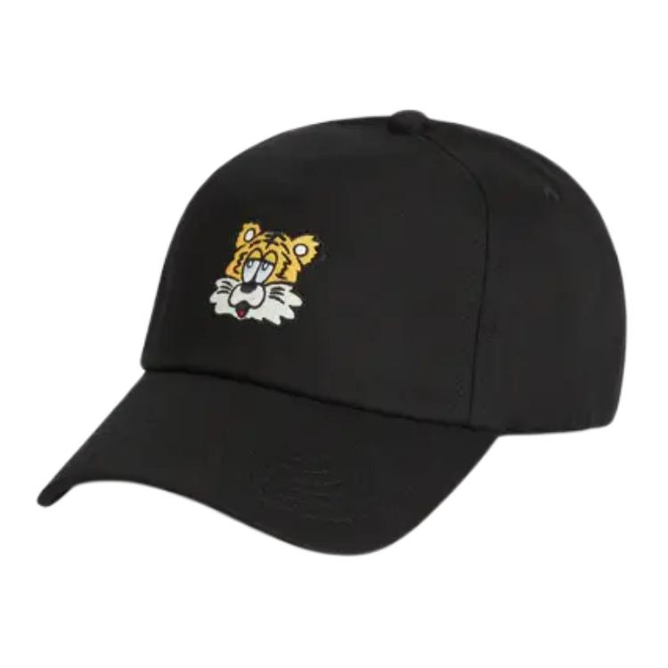 

KENZO Тигровая вышитая кепка с изогнутым козырьком, Black