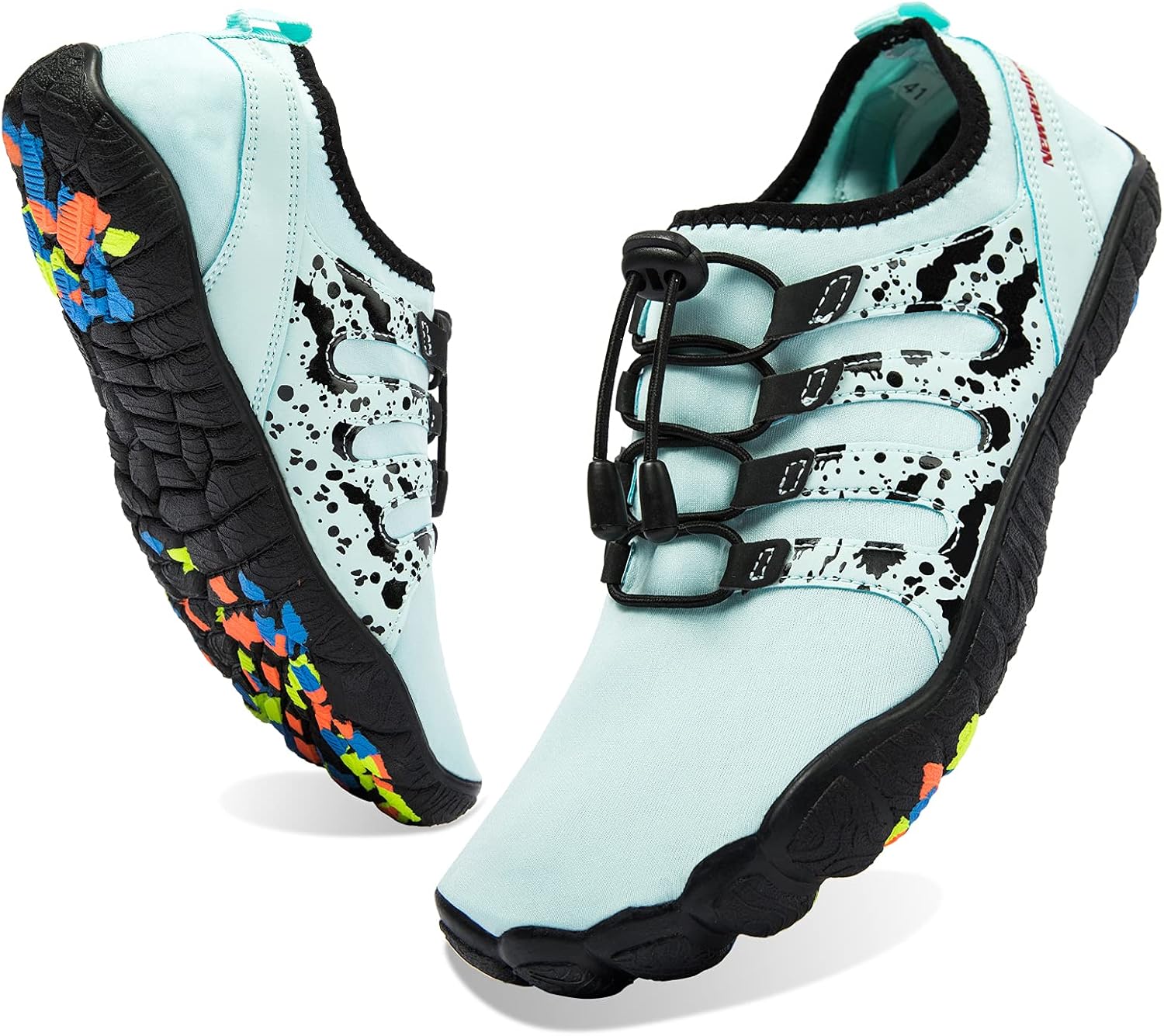 

Водные обувь Josaywin для мужчин, быстро сохнут, широкие носки, аква-обувь с регулируемым носком типа кеды для плавания, пляжа, реки, бассейна и серфинга, зеленый