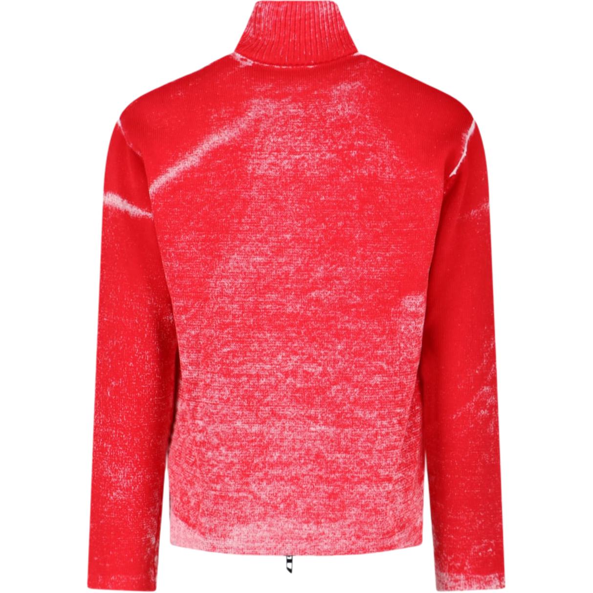 Кардиган K-Oliba-Jkt с графическим принтом и молнией DIESEL, red — фото 2