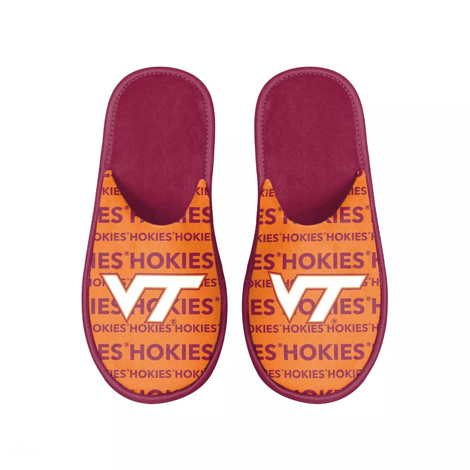 

Мужские шлепанцы с логотипом FOCO Virginia Tech Hokies Scuff