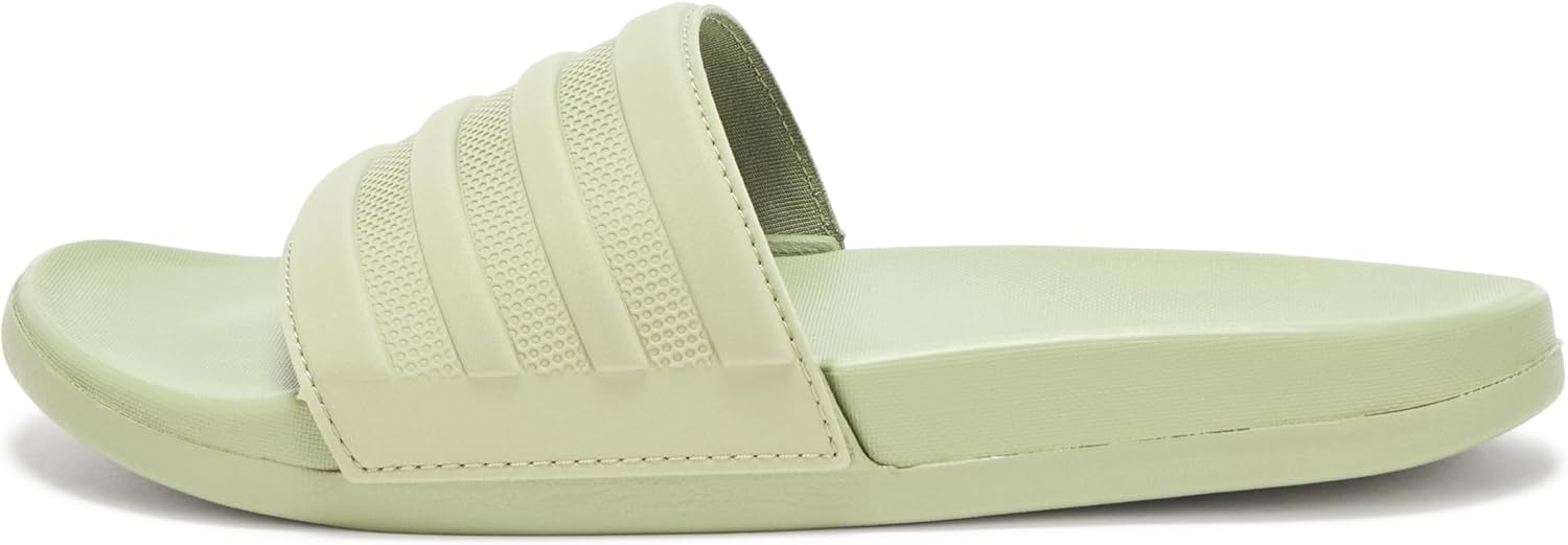 Шлепанцы adidas Adilette Comfort (унисекс), зеленый — фото 2