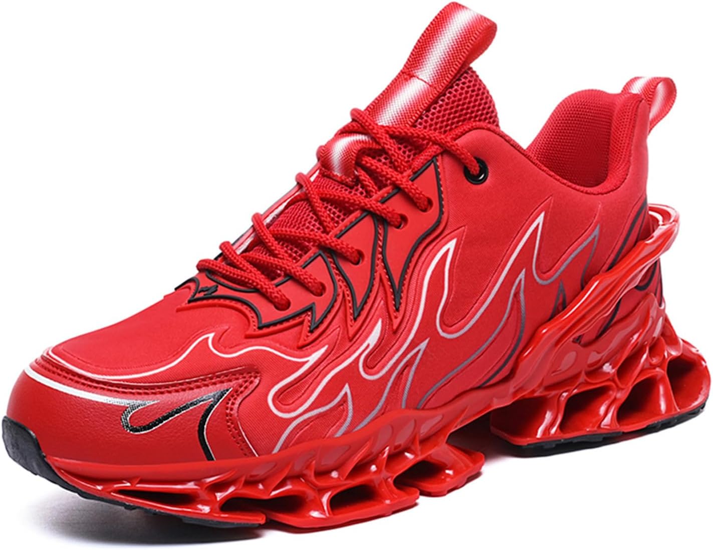 

Мужские кроссовки GSIGUL для бега, тенниса и ходьбы, модные кеды, нескользящие для спортзала и работы, красный