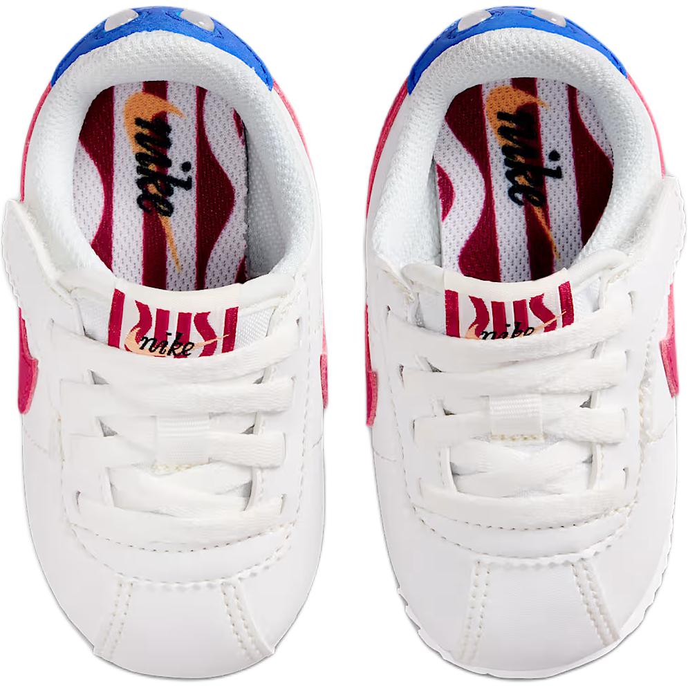 Cortez EasyOn устойчивые к истиранию низкие детские туфли Infant And Toddler Nike, белый — фото 4