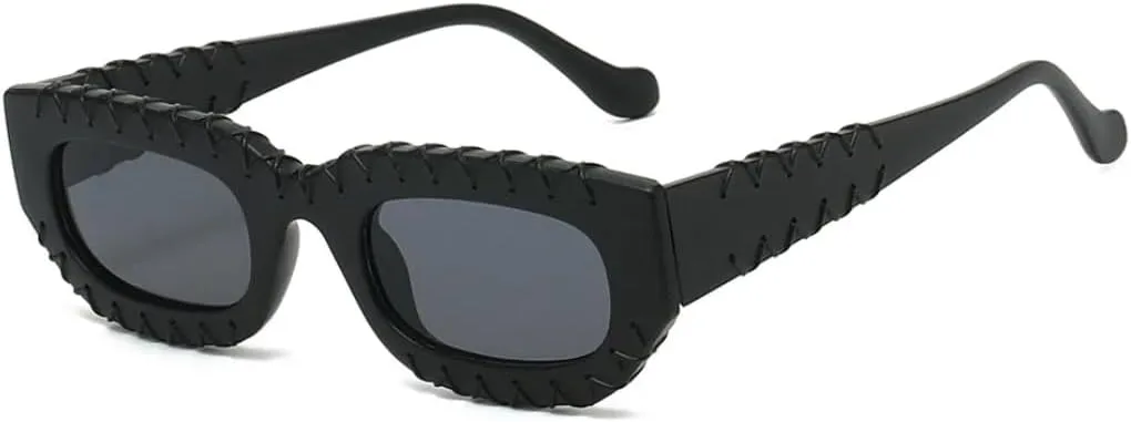 

Ретро женские солнцезащитные очки, роскошная оправа в стиле панк, популярные мужские солнцезащитные очки для отдыха с защитой от УФ-излучения UV400 SZVVBKK, Black