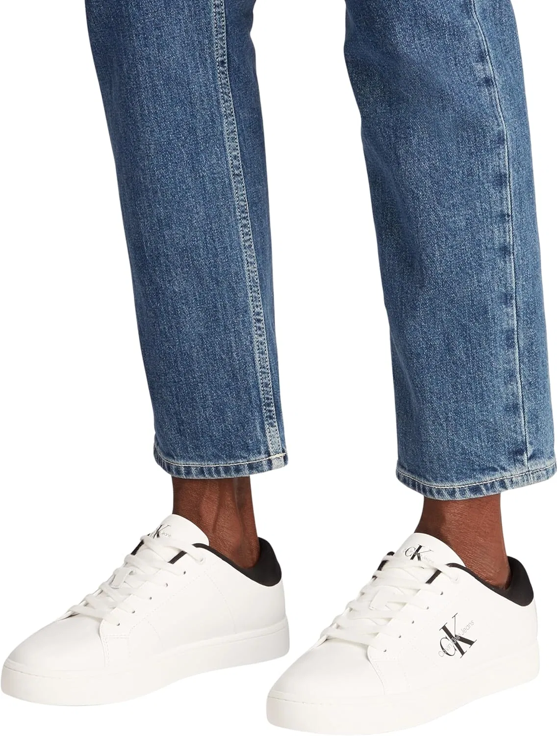 Кроссовки Calvin Klein Herren Cupsole Leder, White Bright White Black — фото 3