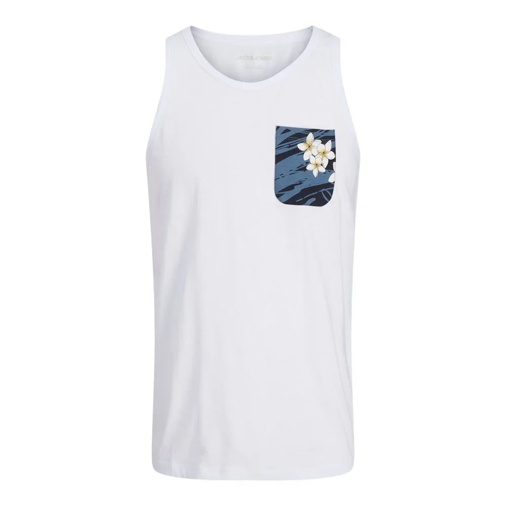 

Футболка без рукавов Jack & Jones Hawaii Pocket, белый