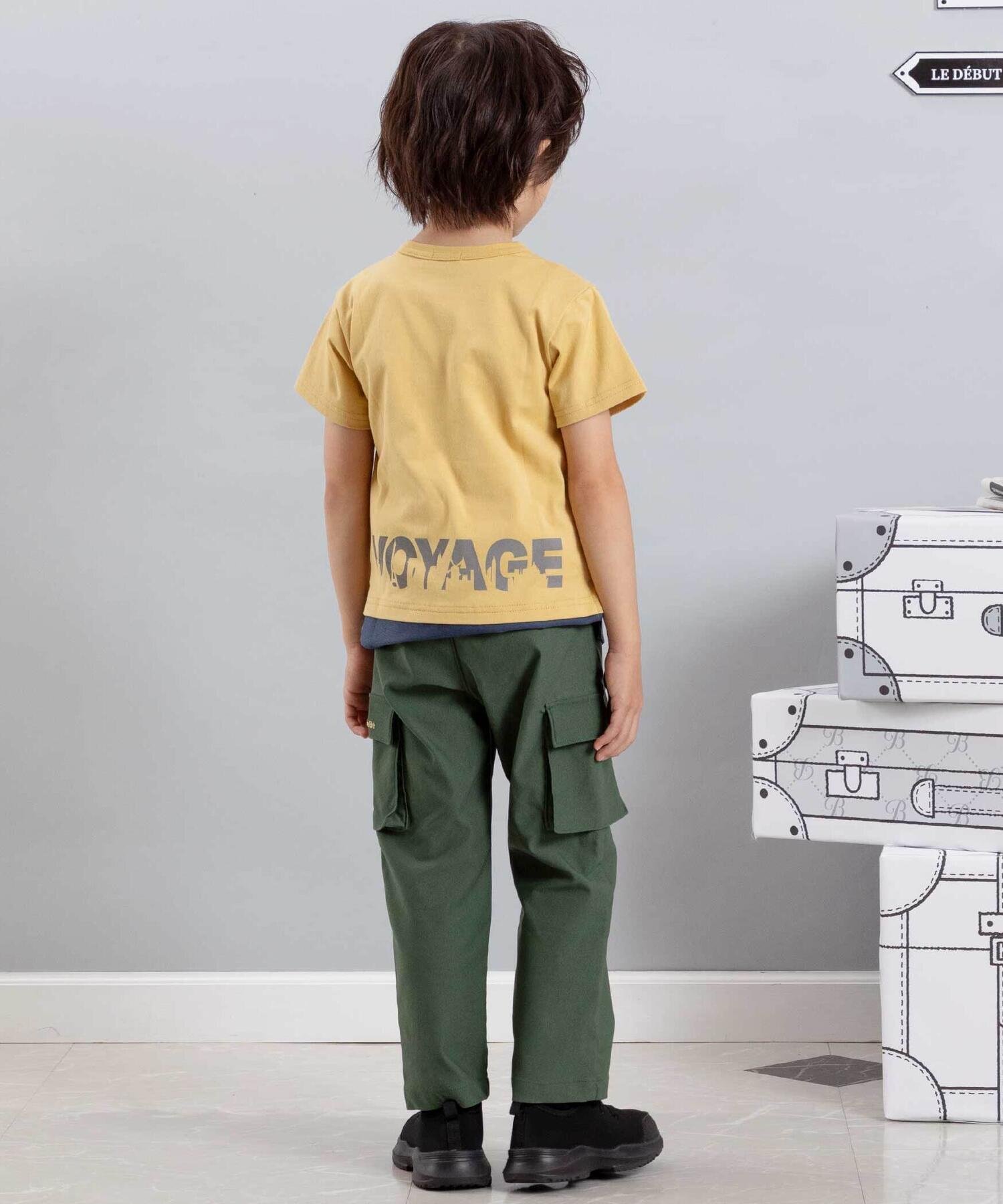 Длинные брюки-карго из эластичной саржи (90–150 см) BeBe, Green — фото 4