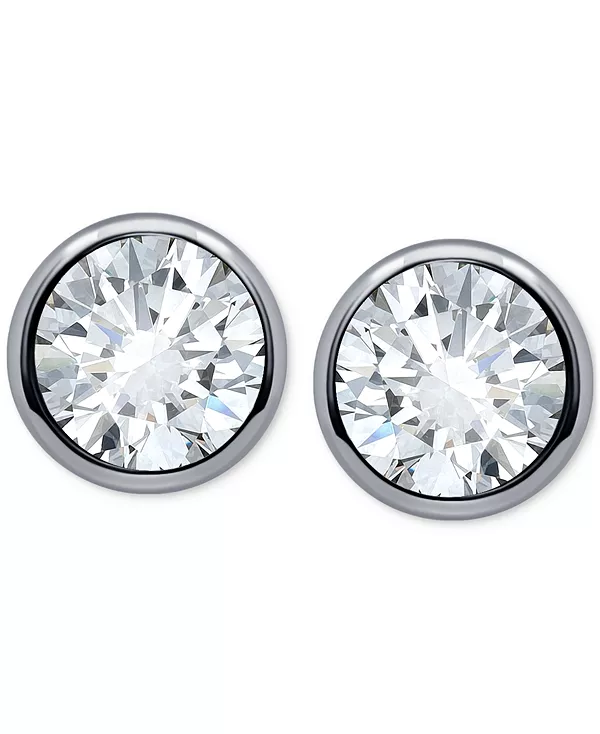 

Серьги-Гвоздики с кубическим цирконием (3/4 карата) из стерлингового серебра или 18-каратного золота поверх стерлингового серебра, эксклюзивно в Macy's Giani Bernini, silver