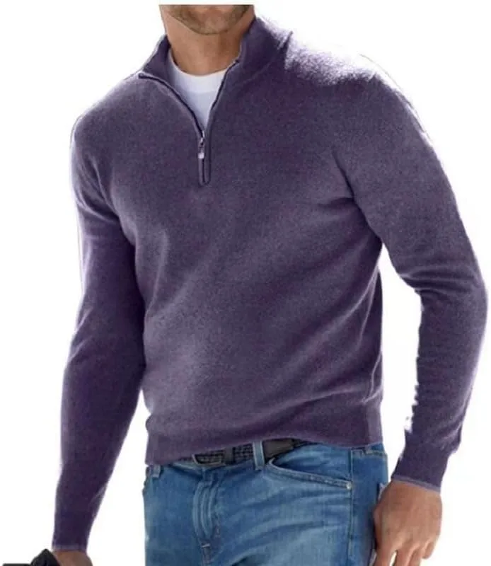 

M&F EVENMINE мужской свитер с четвертью молнии, длинный рукав, воротник-стойка