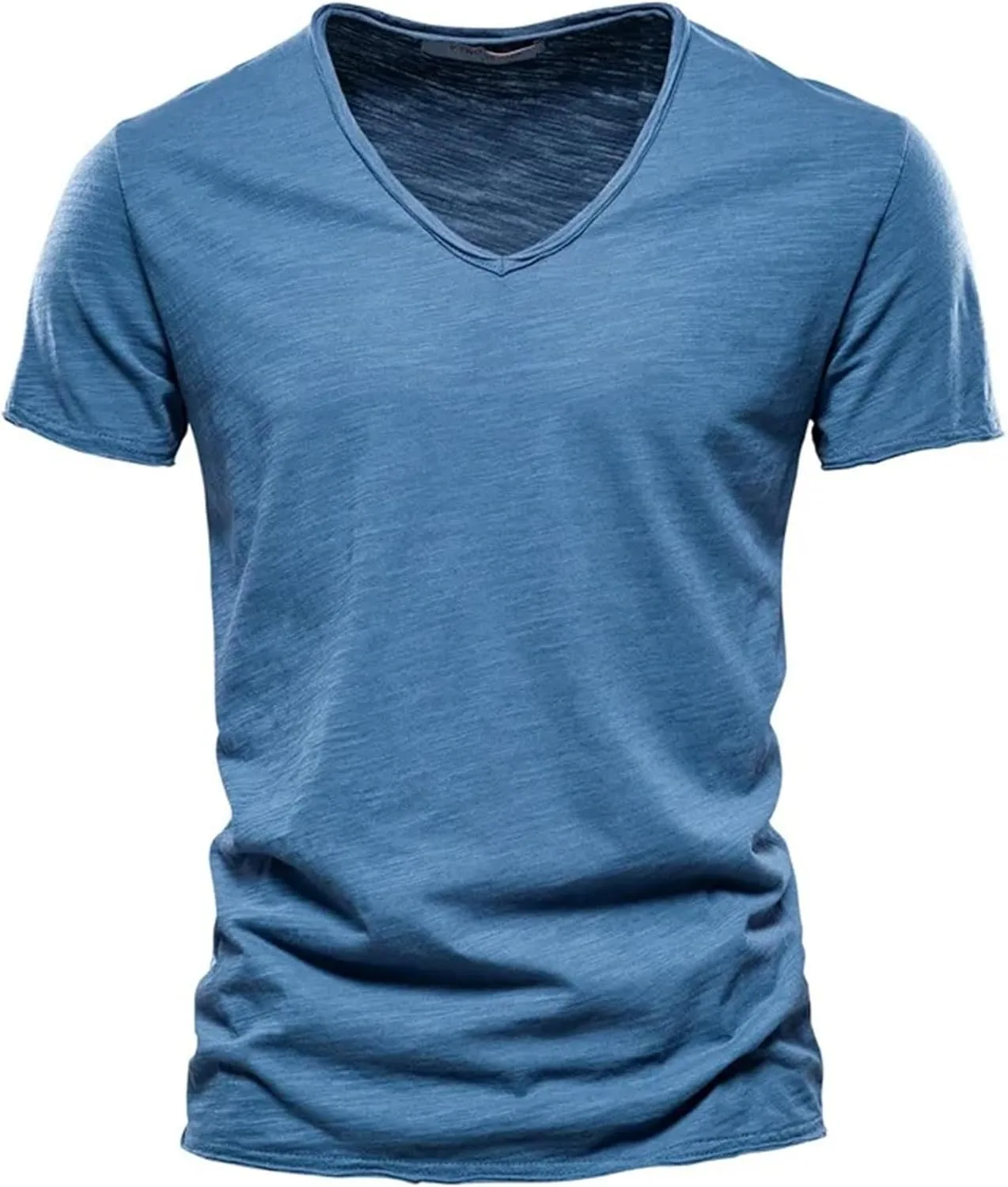 

Мужская футболка Slim Fit с коротким рукавом QOAAIE