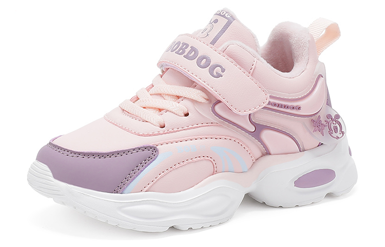 

BOBDOG Прочные дышащие детские кроссовки цвета нежно-розового лотоса и фиолетового цвета