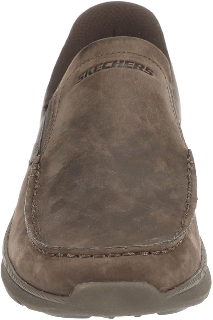 Мужские лоферы Skechers Pollard-Osgood, цвет какао — фото 2