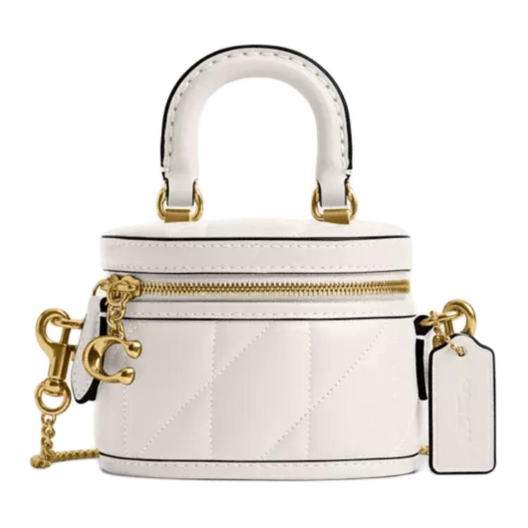 

Coach Женская мини-сумочка на одно плечо Trail из кожи наппа, цвет белый (мел)