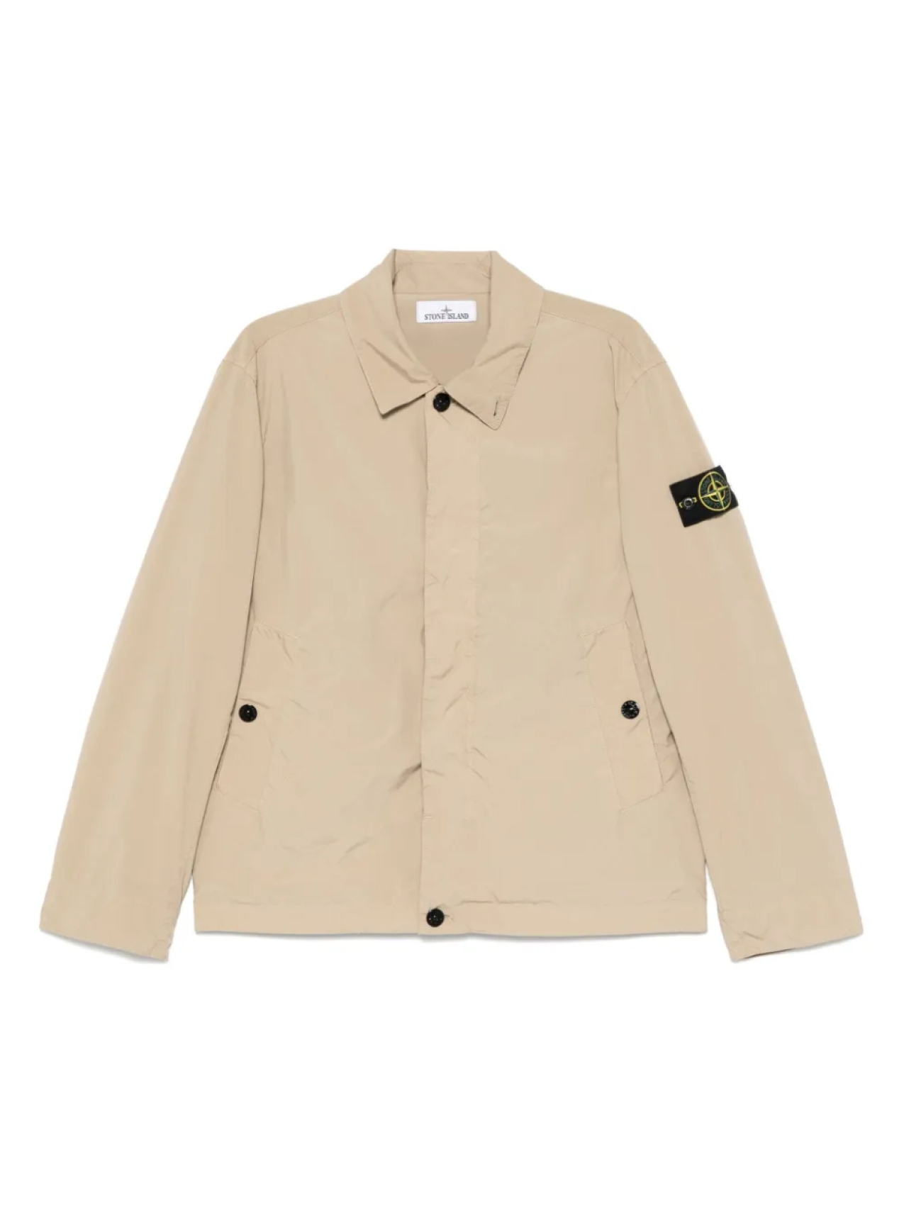 

Куртка с нашивкой Compass Stone Island, нейтральный