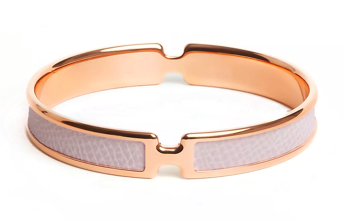 HERMES 18K розовое золото браслеты женские розовый — фото 3