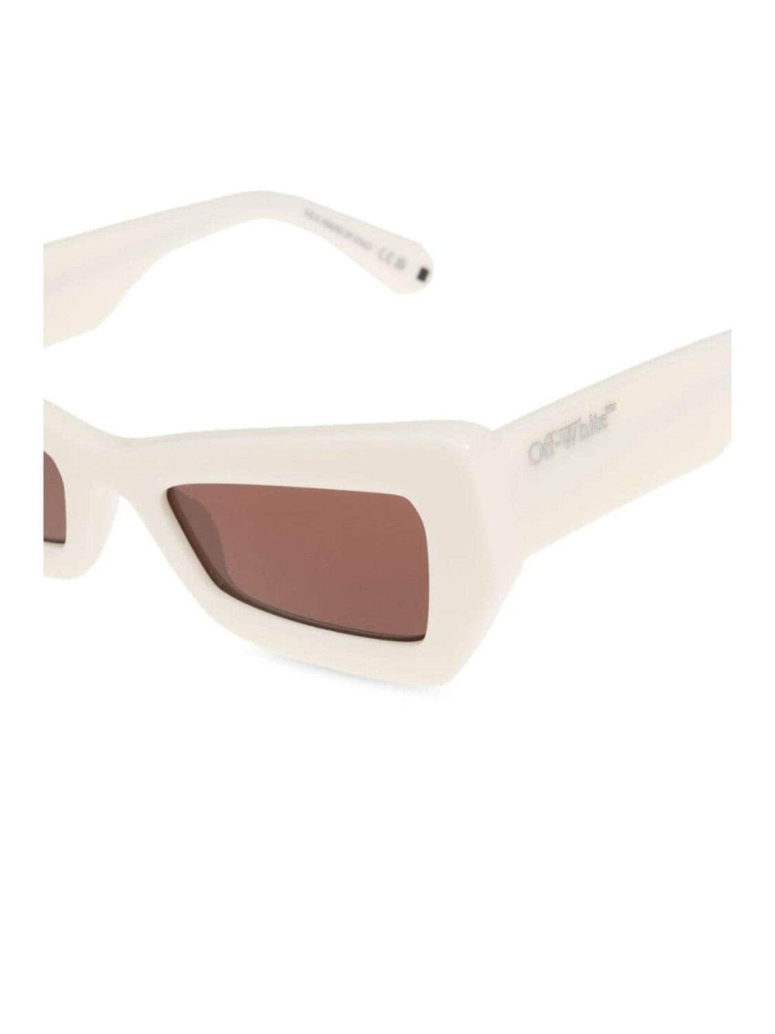 Солнцезащитные очки Off-White Eyewear Virgil в квадратной оправе, белый — фото 4
