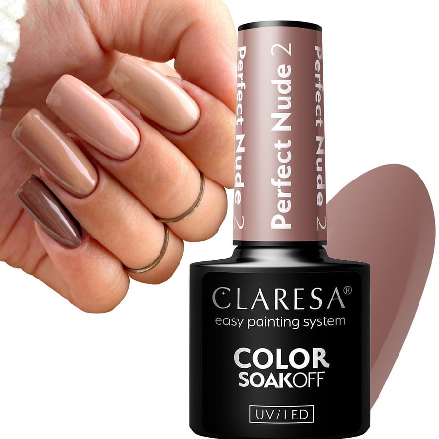 

Claresa Perfect Nude 2 Hybrid Nail Polish Hybrid Beige 5 мл Puderek