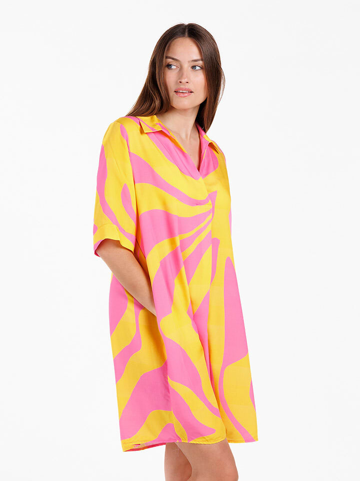 

Короткое платье KEY LARGO Kleid Kenya, цвет Rosa/Gelb