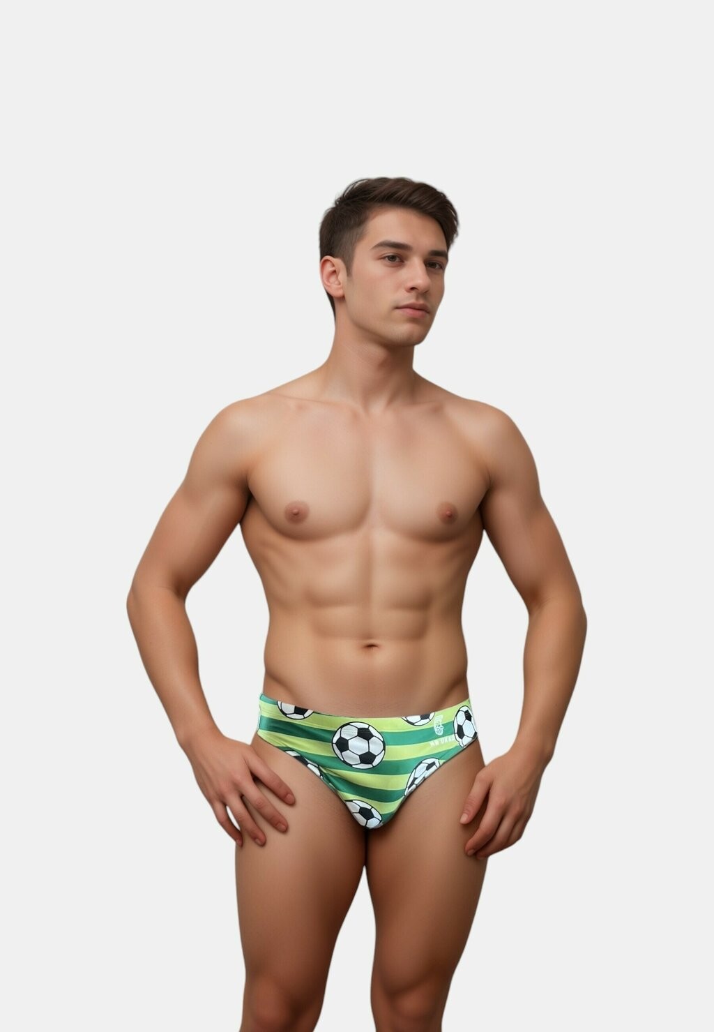 

Плавки для плавания FOOTBALL GREEN Mr Ukko, зеленый