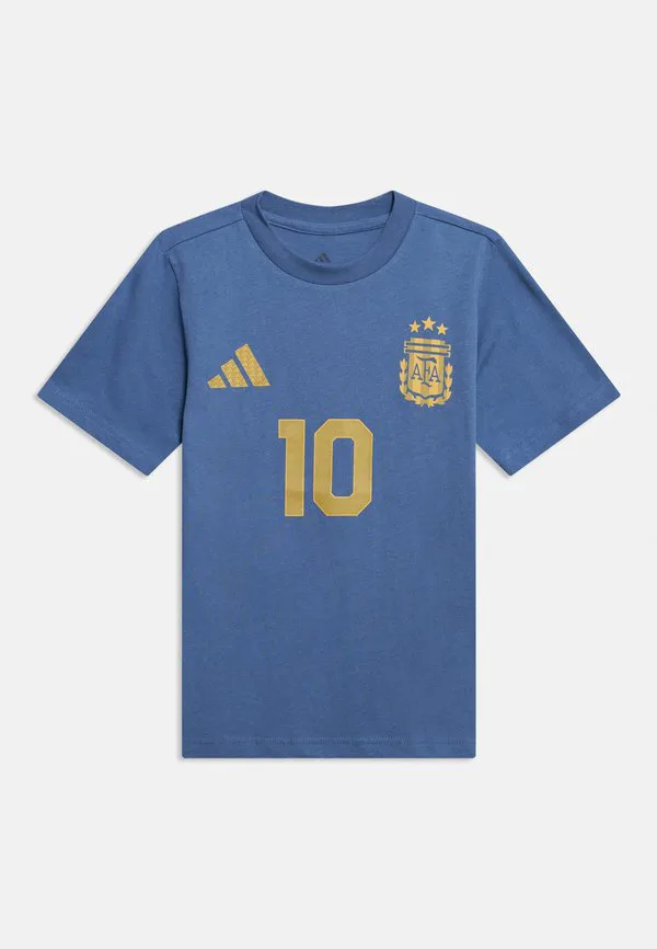 Футболка унисекс с графическим принтом месси Adidas Performance, Crew Blue — фото 3