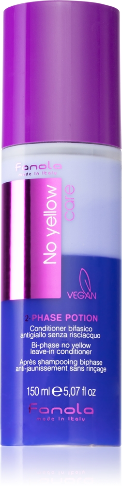 

Двухфазный несмываемый кондиционер без желтизны для светлых и мелированных волос Fanola, 150 мл