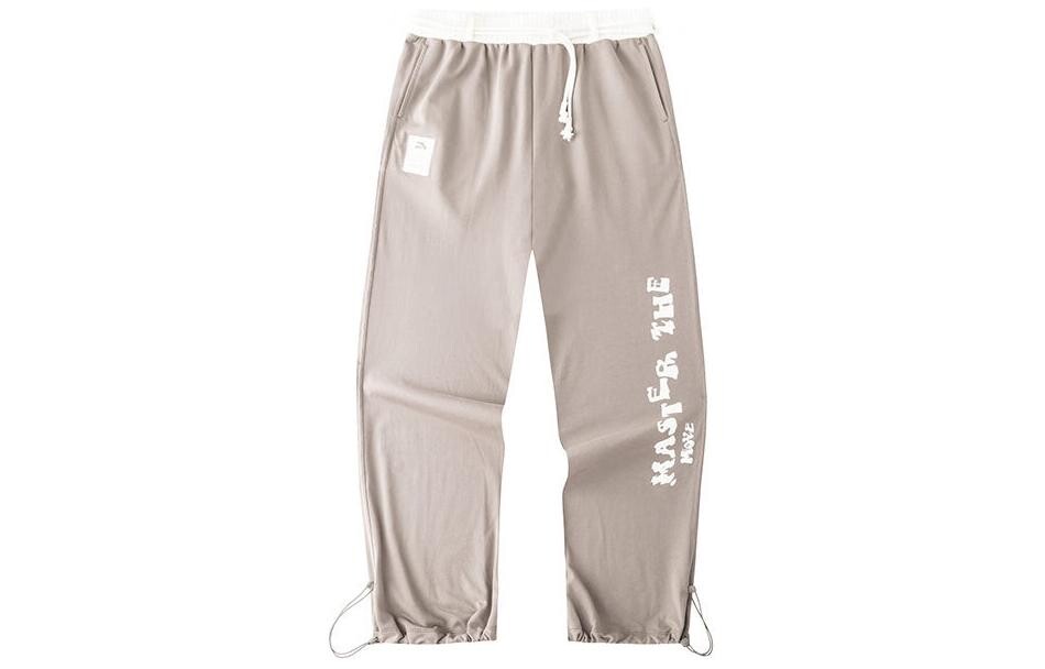 

Трикотажные спортивные штаны Life Collection женские из льна серого цвета Anta