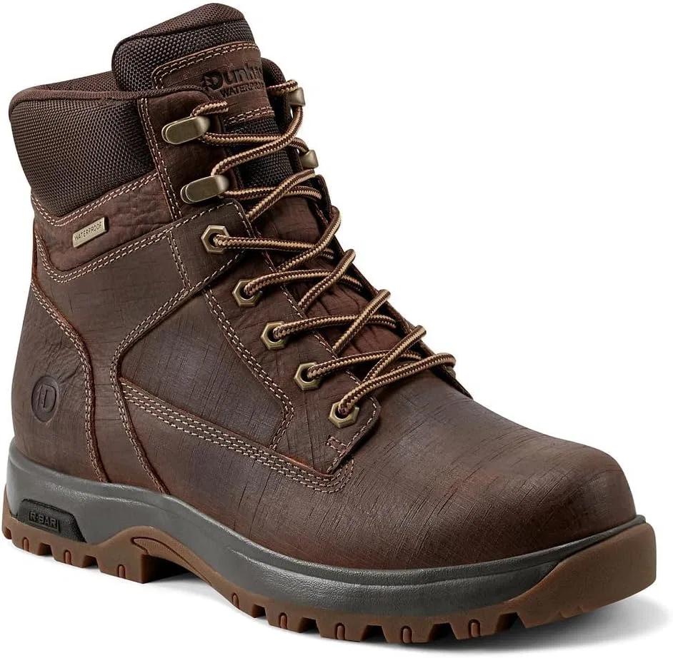Мужские водонепроницаемые ботинки Dunham 8000 Works 6 дюймов, гладкие, Medium Natural Leather