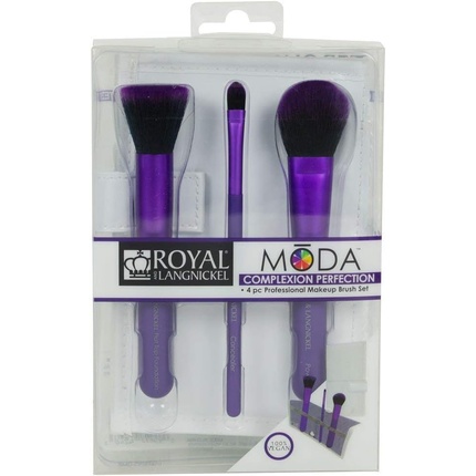 Кисть для макияжа Royal & Langnickel MODA Complexion Perfection Makeup Brush Flip Kit Purple — фото 3