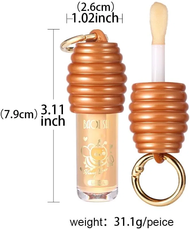 Блеск для губ Honey Lip Oil Petansy, 1 шт., желтый — фото 4