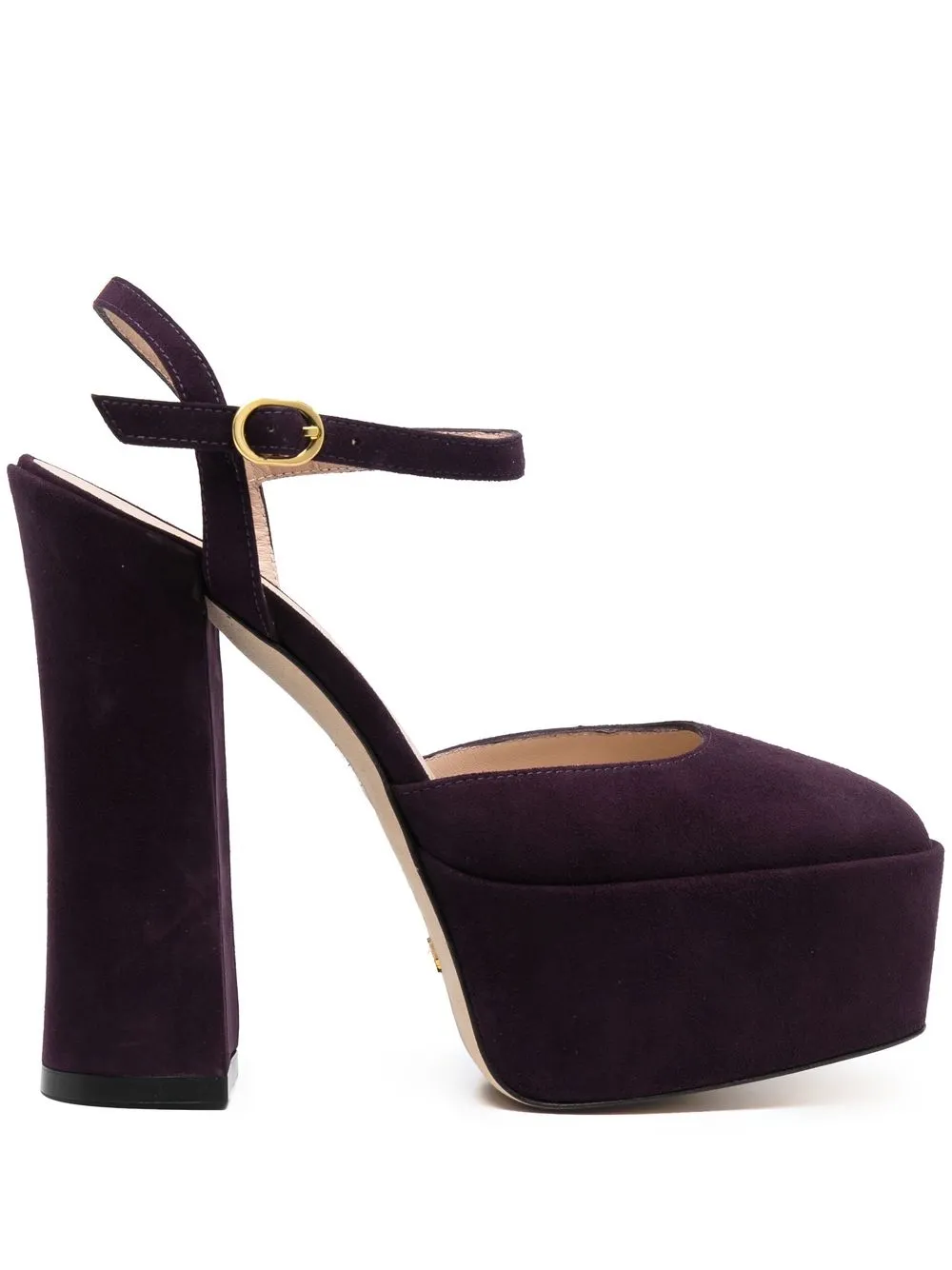 Туфли с квадратным носком Stuart Weitzman, фиолетовый