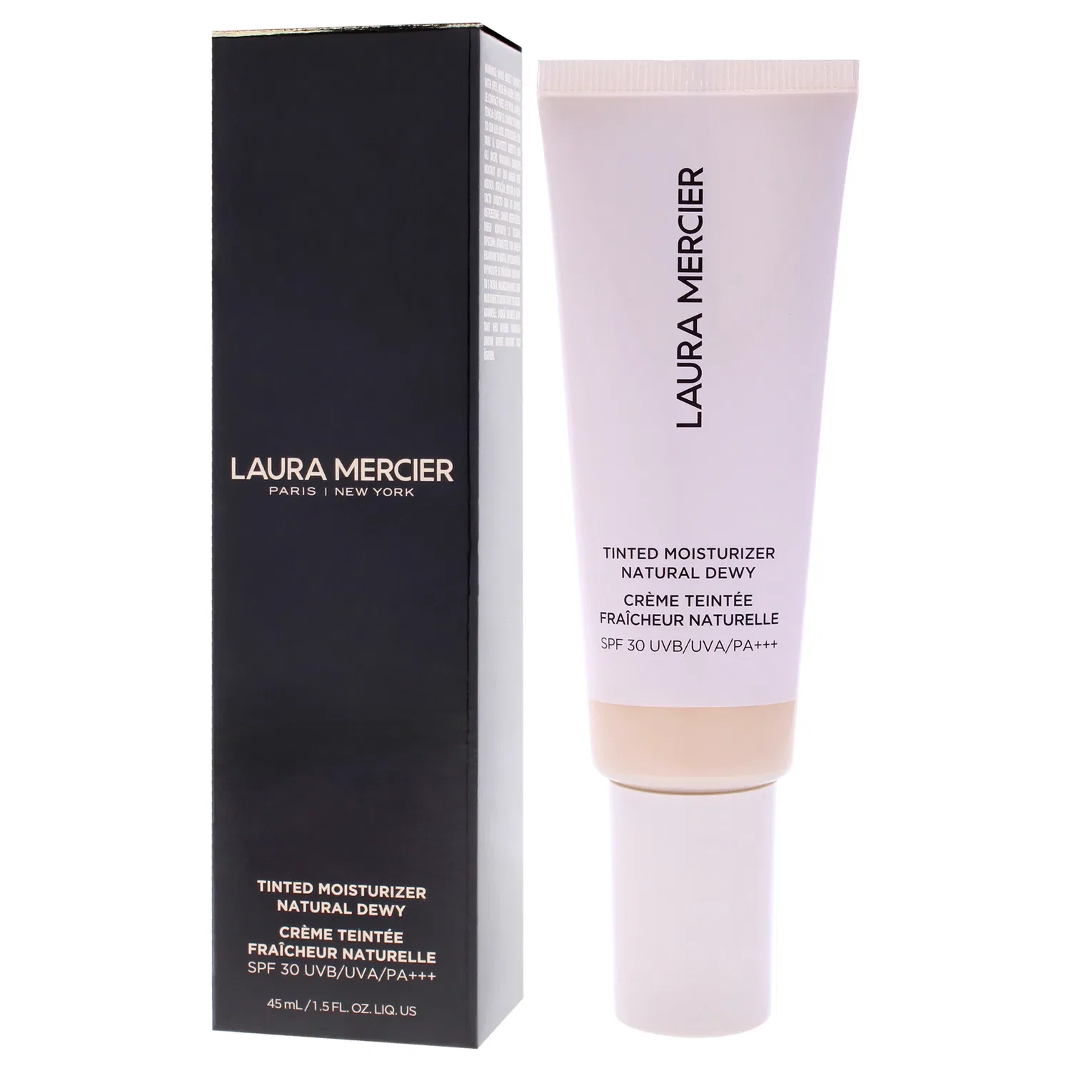 Увлажняющий тонирующий крем Natural Dewy SPF 30 - 0N Silk от Laura Mercier для женщин - 1,5 унции (42 г), 1.5 Oz — фото 4