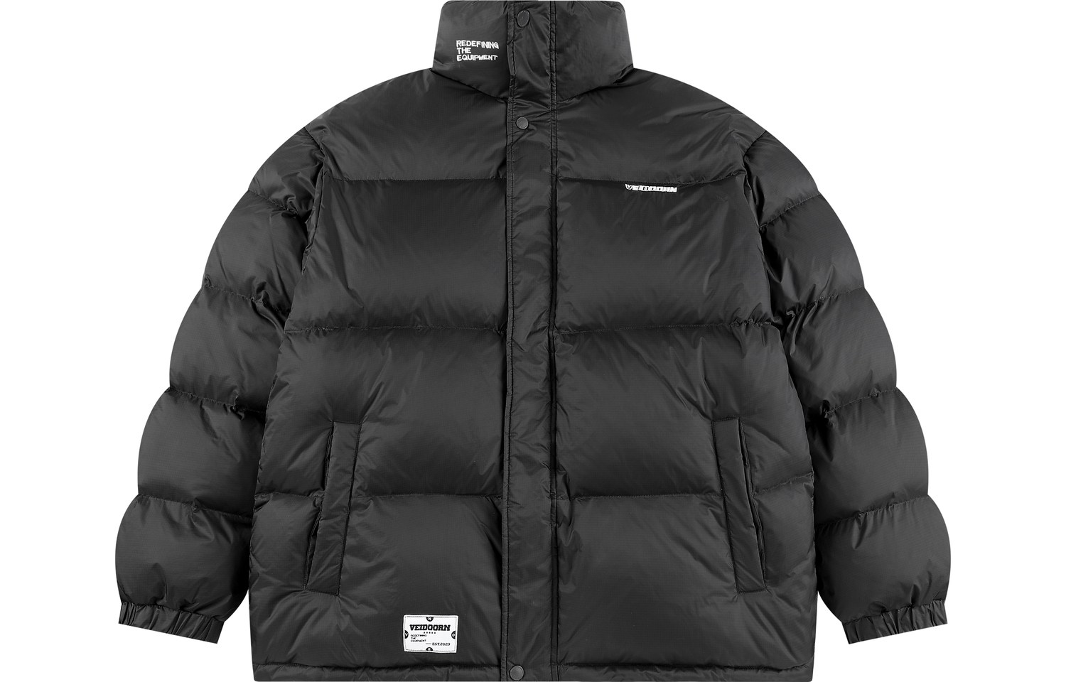 

VEIDOORN Зимняя пуховая куртка Unisex, Graphite Black