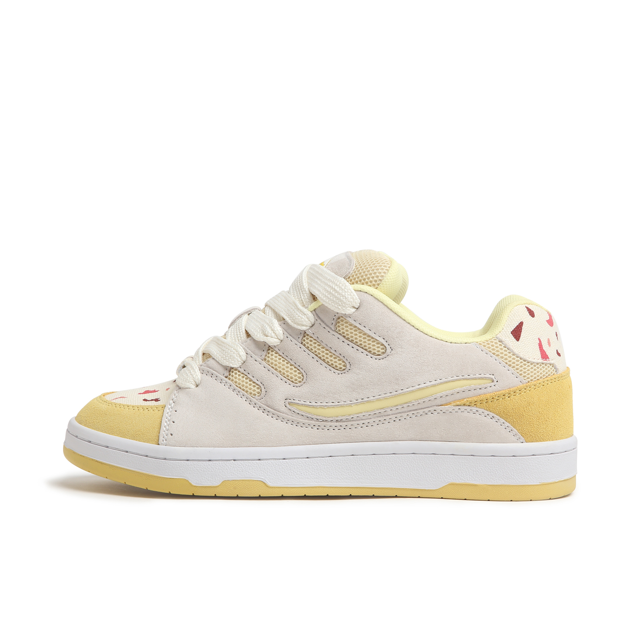 

Sinperco Винтажные универсальные противоскользящие износостойкие низкие скейтбордные кроссовки унисекс, цвет "Кремовое мороженое"