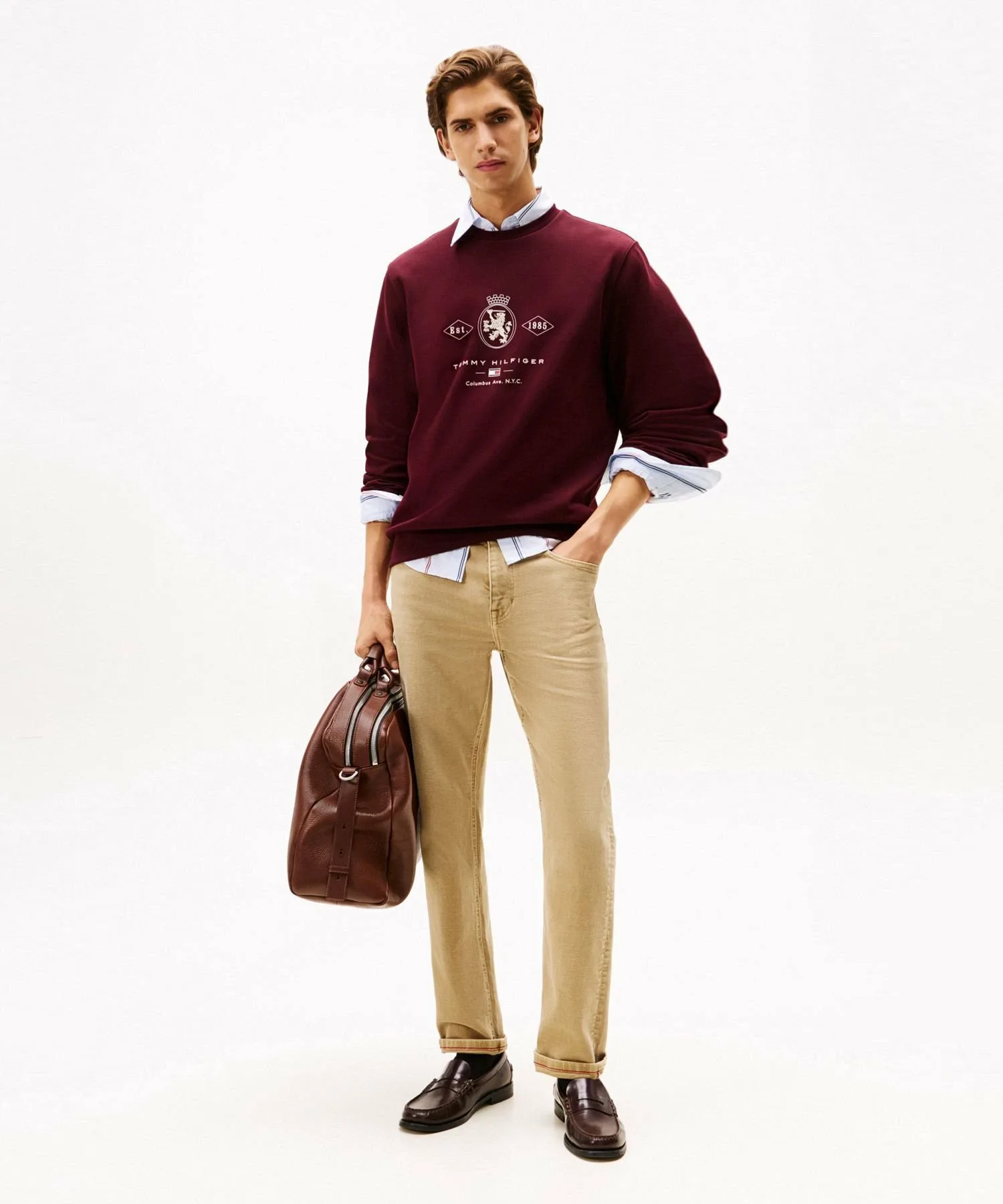 Толстовка с графическим изображением герба бриллианта TOMMY HILFIGER, Navy DW5 — фото 3