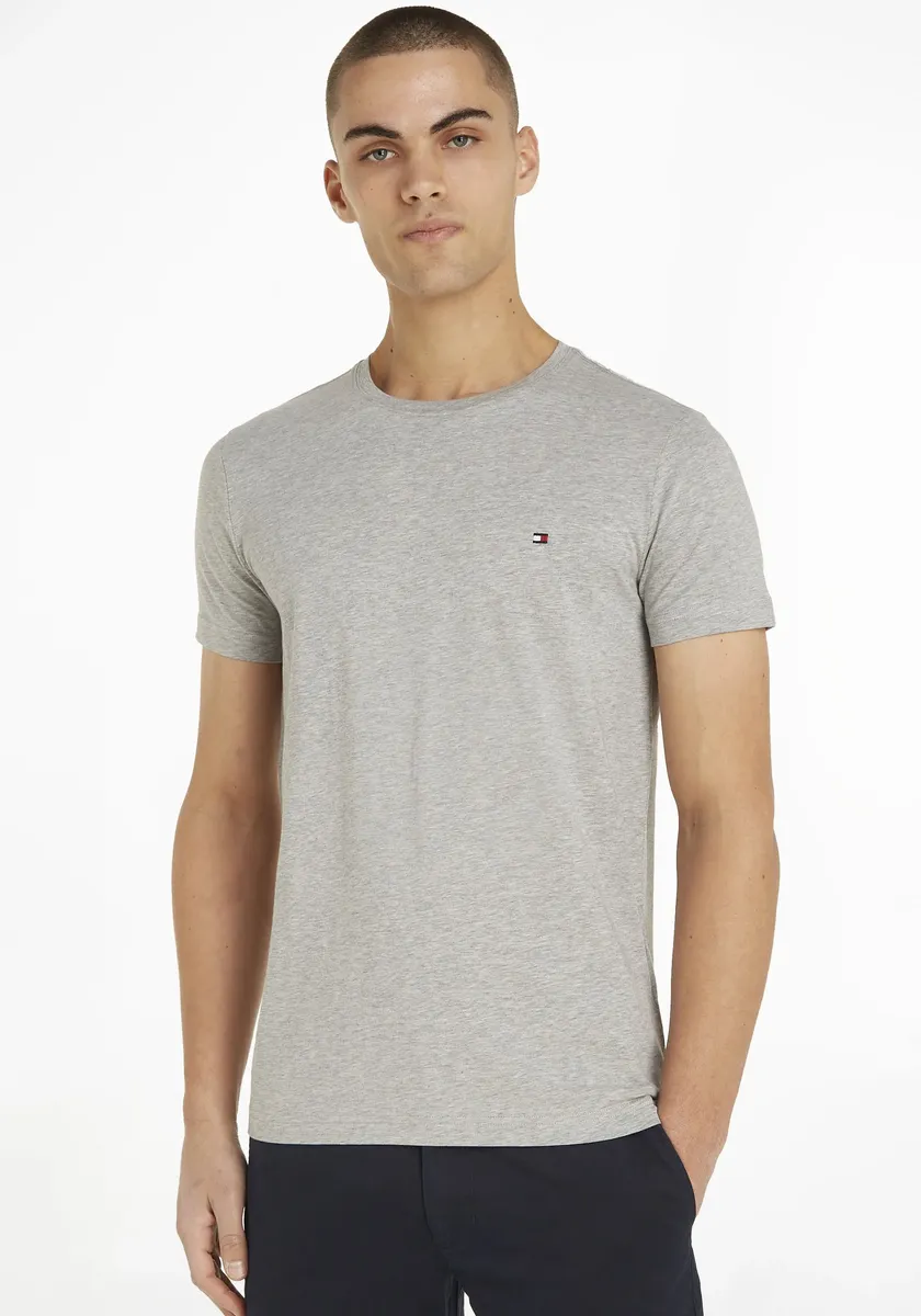 

Футболка Tommy Hilfiger "CORE STRETCH SLIM C-NECK TEE", серый