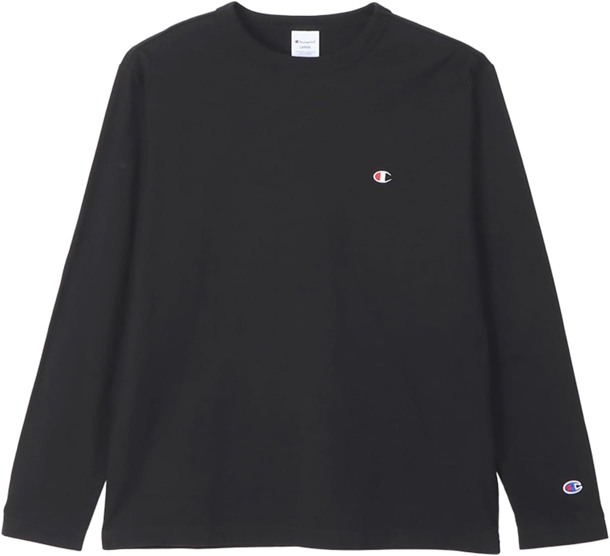 

Мужская футболка с длинным рукавом Champion, 100% хлопок, классический дизайн с вышитым логотипом, C3-Y428, черный