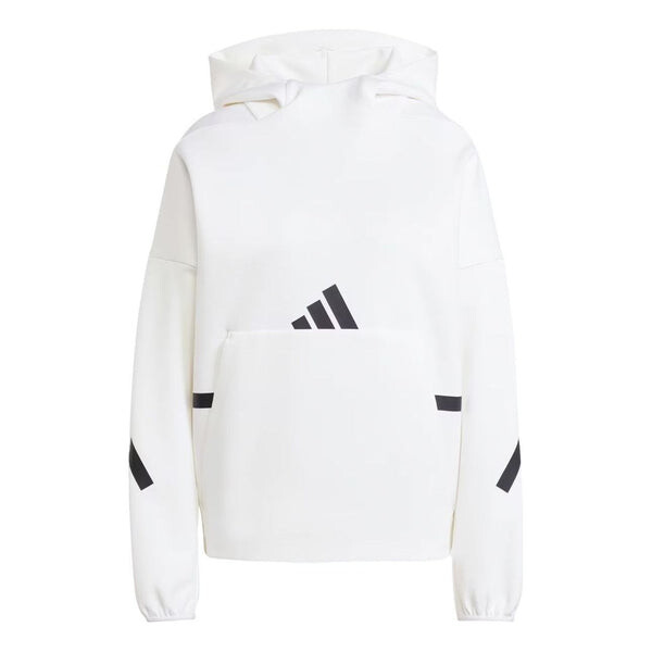 

Толстовка z.n.e. hoodie 'white black' Adidas, белый