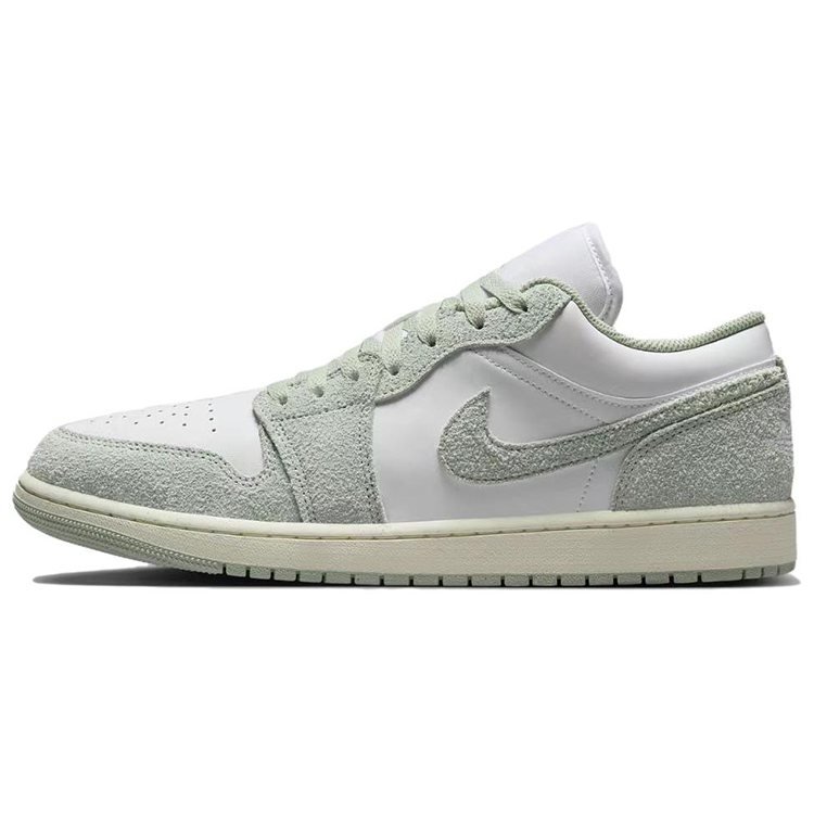 

Кроссовки Air Jordan 1 Vintage Basketball Shoes Men Low-top Green/White, зеленый