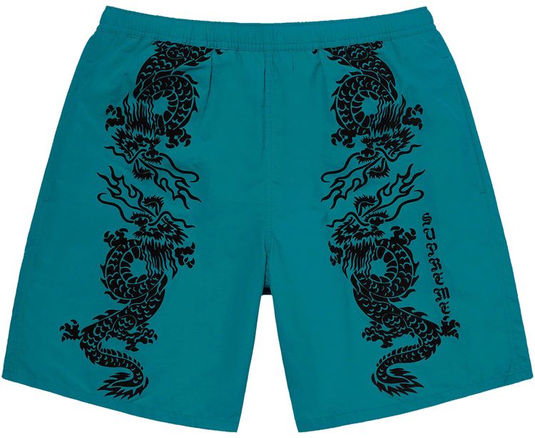 

Шорты Supreme Dragon Water Short 'Teal', бирюзовый
