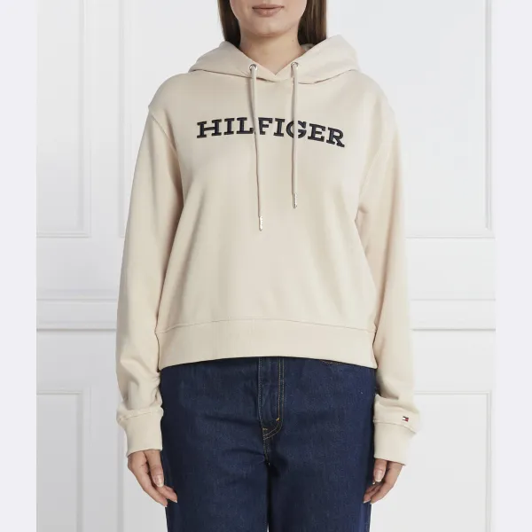 

Толстовка Reg Monotype с вышивкой стандартного кроя Tommy Hilfiger, бежевый
