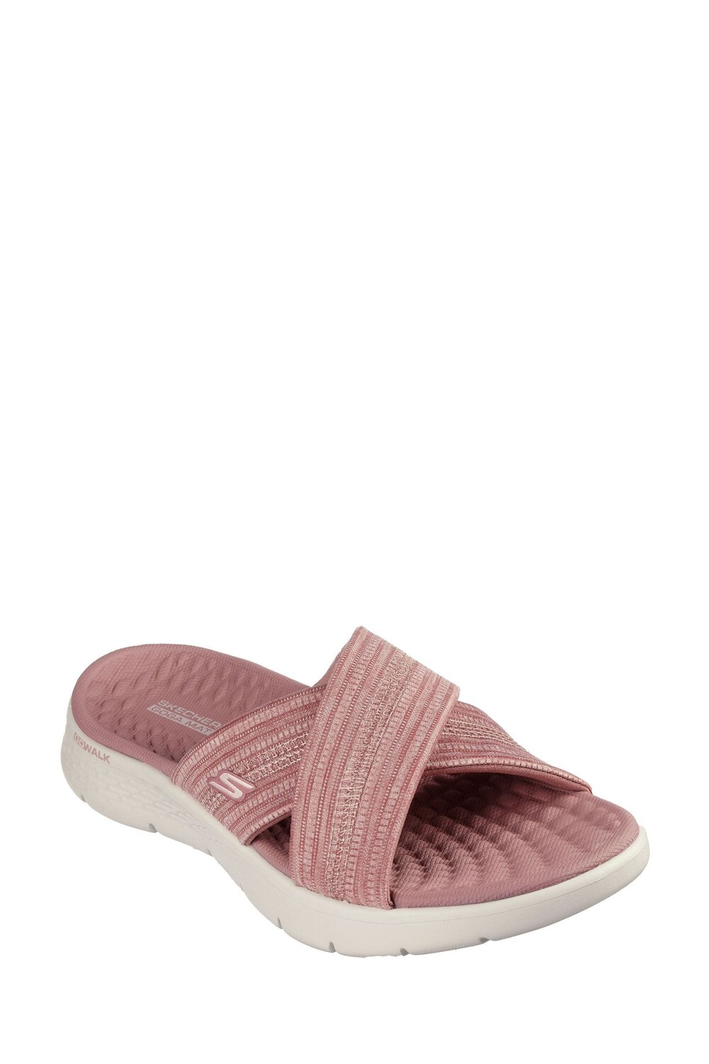 Женские сандалии Go Walk Flex с бабочкой Bliss Skechers, розовый — фото 3