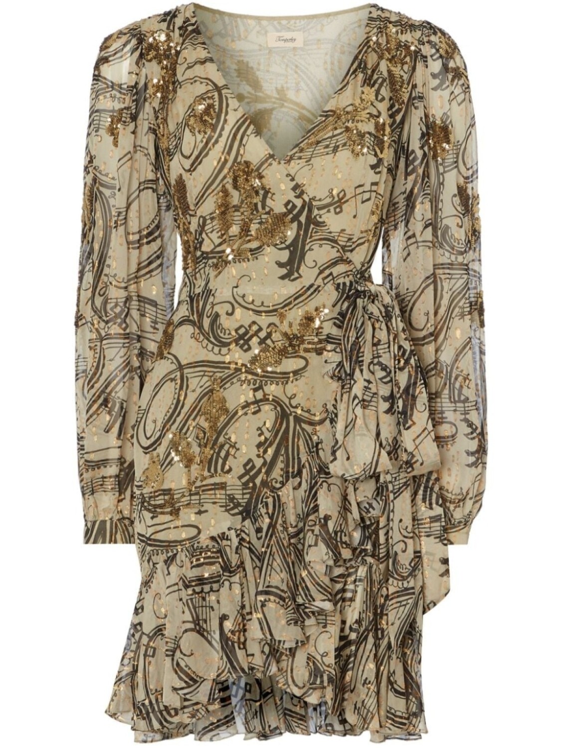 

Temperley London мини-платье Сильвана, зеленый