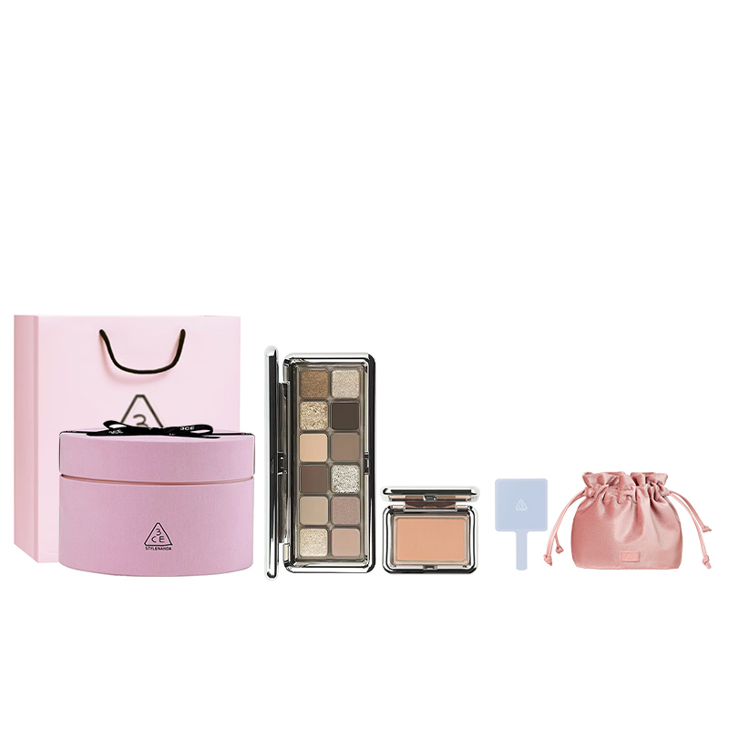 

Тени для век и румяна Full Of Love, легко растушевываются, шиммер, натуральный оттенок, набор из двух предметов 3CE