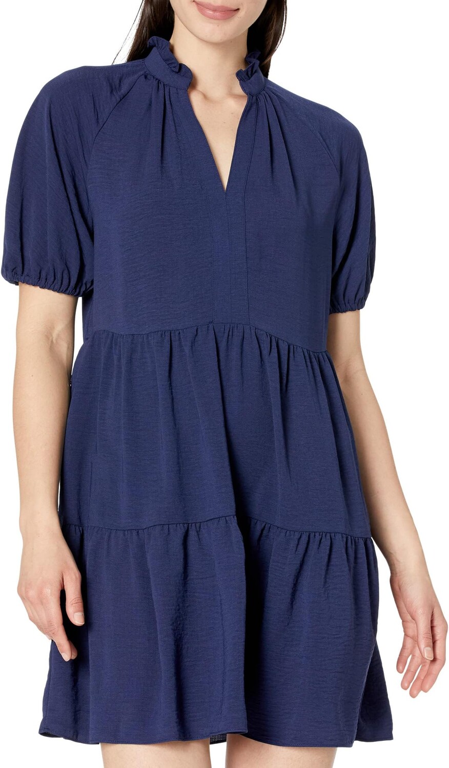

Платье CeCe Tiered V-Neck Babydoll Dress, цвет Classic Navy