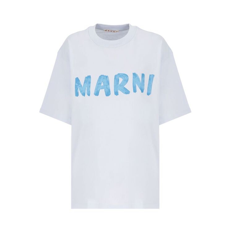 

Футболка Marni Logo T-Shirt Light Blue, синий