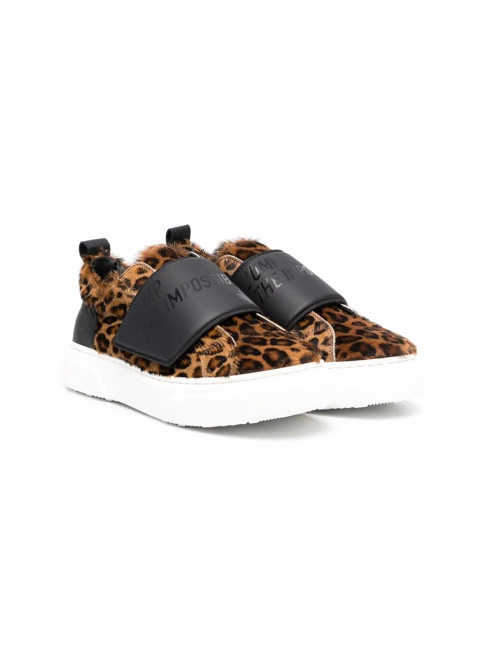 

Слипоны с леопардовым принтом DSQUARED2 KIDS, коричневый