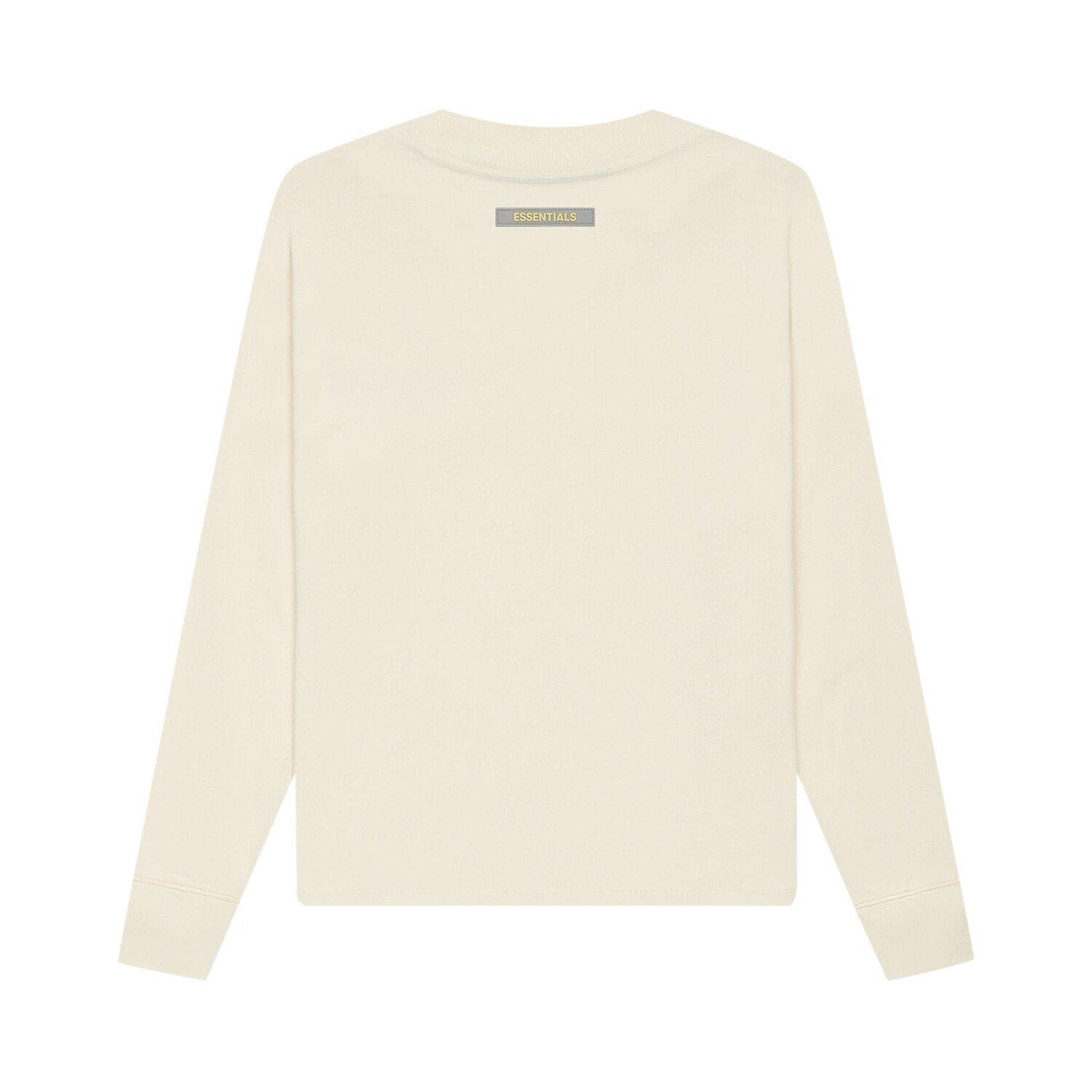 Детская футболка с длинными рукавами Fear of God Essentials, цвет Buttercream — фото 2