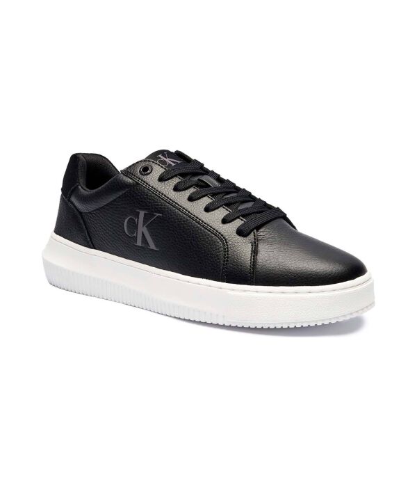 

Кроссовки мужские Calvin Klein Jeans кожаные с логотипом, черный